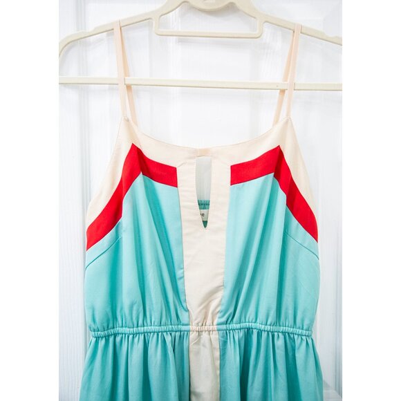 Umgee Spaghetti Strap Teal Maxi Dress, size M - Picture 2 of 7